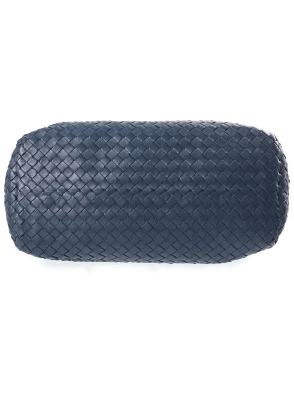 Bottega Veneta Intrecciato Chain Shoulder Bag Lambskin Leather Blue